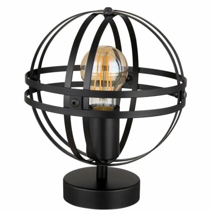 Luminaires Globo Lighting Lampes À Poser|Lampe de table Globo TAMARA Noir, 1 lumière