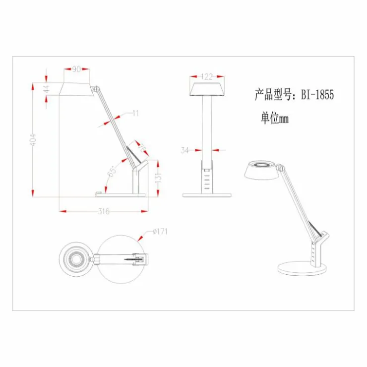 Luminaires Globo Lighting Lampes À Poser|Lampe de table Globo URSINO LED Argenté, 1 lumière