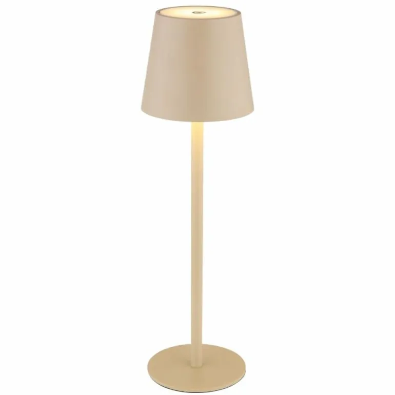 Lampe de table Globo VANNIE LED Sable, Blanc, 1 lumière