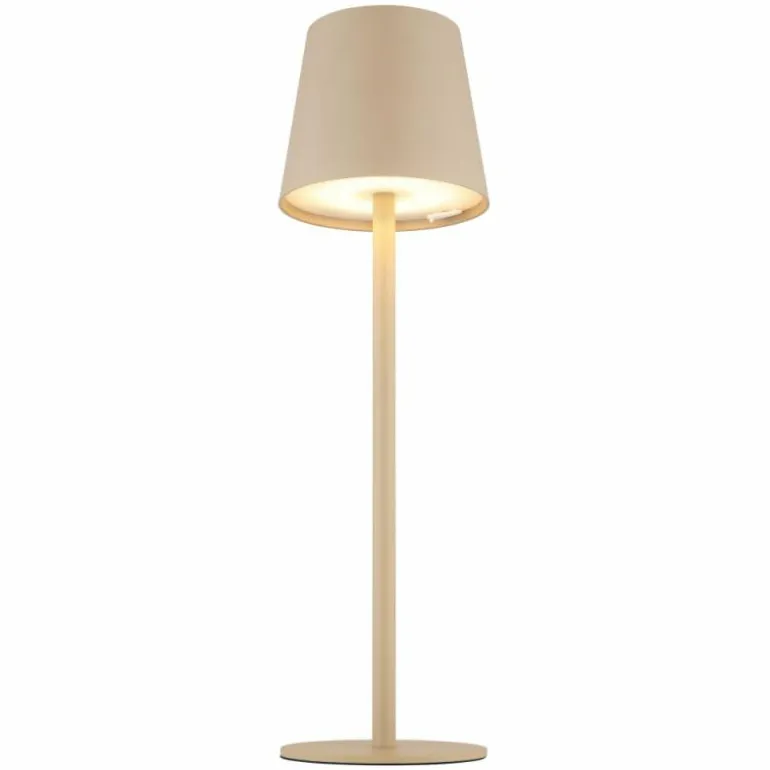 Lampe de table Globo VANNIE LED Sable, Blanc, 1 lumière