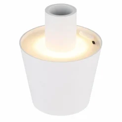 Lampe de table Globo VANNIE LED Blanc, 1 lumière