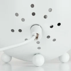 hofstein Lampes À Poser|Lampe de table Hajo Argenté, Blanc, 1 lumière