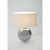 Luminaires Holländer Lampes À Poser|Lampe de table Holländer BOWLING Argenté, Blanc, 1 lumière