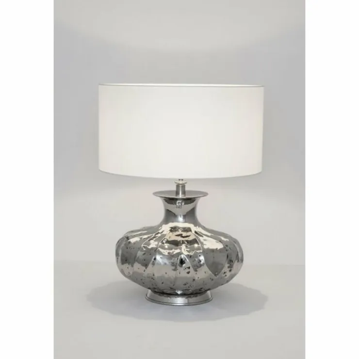 Luminaires Holländer Lampes À Poser|Lampe de table Holländer DAMASCO Argenté, 1 lumière