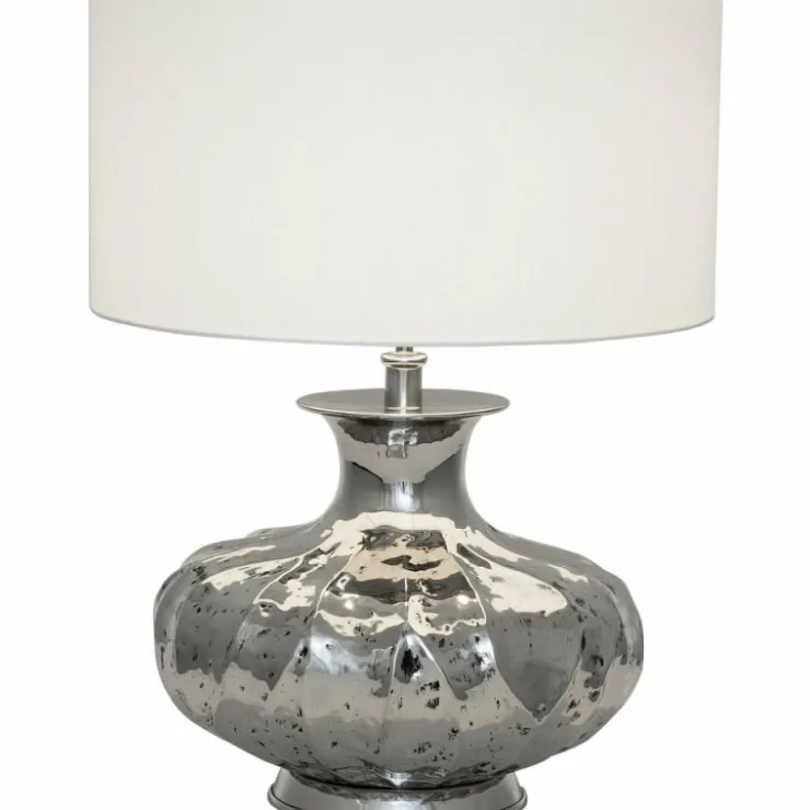 Luminaires Holländer Lampes À Poser|Lampe de table Holländer DAMASCO Argenté, 1 lumière