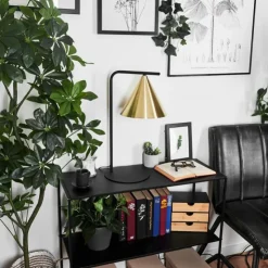 hofstein Lampes À Poser|Lampe de table Hueso Noir, 1 lumière