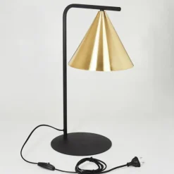 hofstein Lampes À Poser|Lampe de table Hueso Noir, 1 lumière