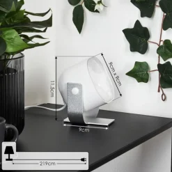 Lampe de table iDual Lilas LED Argenté, 1 lumière, Changeur de couleurs