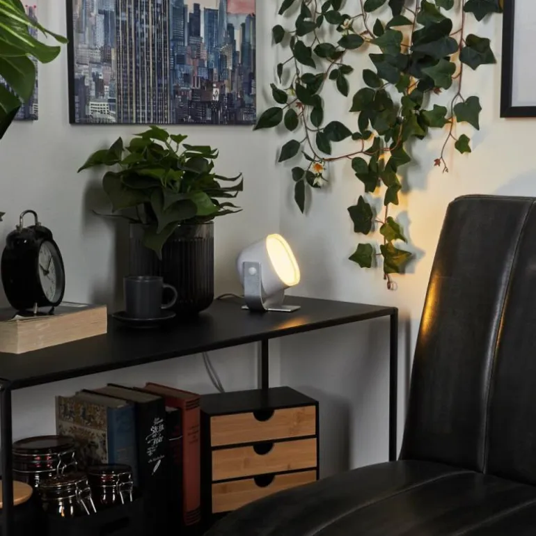 Lampe de table iDual Lilas LED Argenté, 1 lumière, Changeur de couleurs