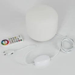 Lampe de table iDual Thyme LED Nickel mat, 1 lumière, Télécommandes, Changeur de couleurs