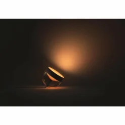 Lampe de table, kit d'extension Philips Hue Ambiance White & Color Iris LED Noir, Transparent, 1 lumière, Changeur de couleurs