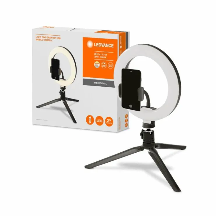 Luminaires Ledvance Lampadaires Et Lampes Sur Pied|Lampe de table Ledvance MOBILE RING Noir, 1 lumière