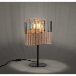Luminaires Leuchten Direkt Lampes À Poser|Lampe de table Leuchten-Direkt REED Noir, 1 lumière
