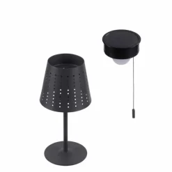Lampe de table Leuchten-Direkt MANDY LED Anthracite, 1 lumière
