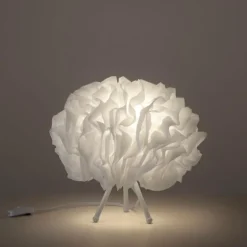 Lampe de table Leuchten-Direkt LOLASMART-NAOMI LED Blanc, 1 lumière, Télécommandes