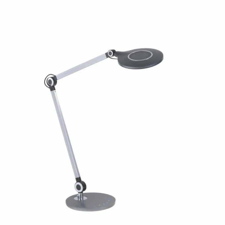 Luminaires Leuchten Direkt Éclairage Led|Lampe de table Leuchten-Direkt NIKLAS LED Noir, Argenté, 1 lumière