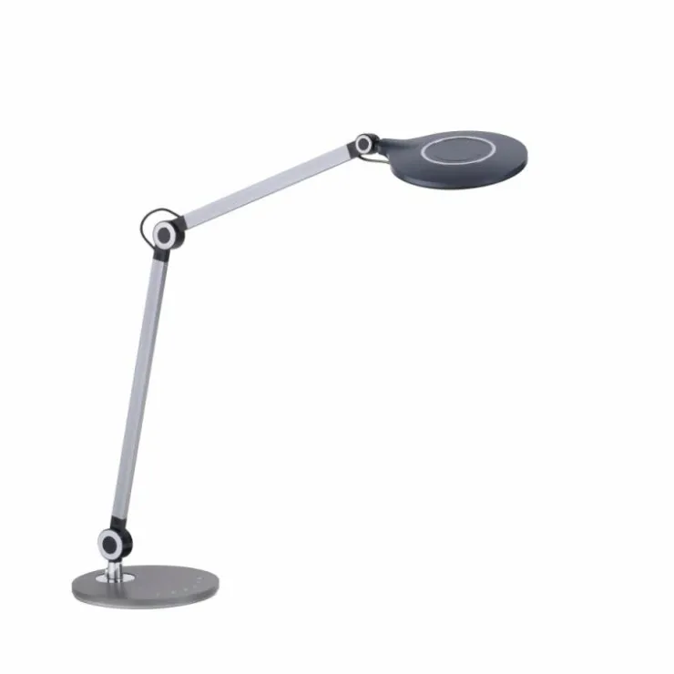 Luminaires Leuchten Direkt Éclairage Led|Lampe de table Leuchten-Direkt NIKLAS LED Noir, Argenté, 1 lumière