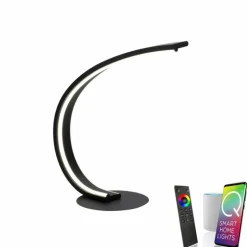 Lampe de table Leuchten-Direkt Q-VITO LED Anthracite, 1 lumière, Télécommandes