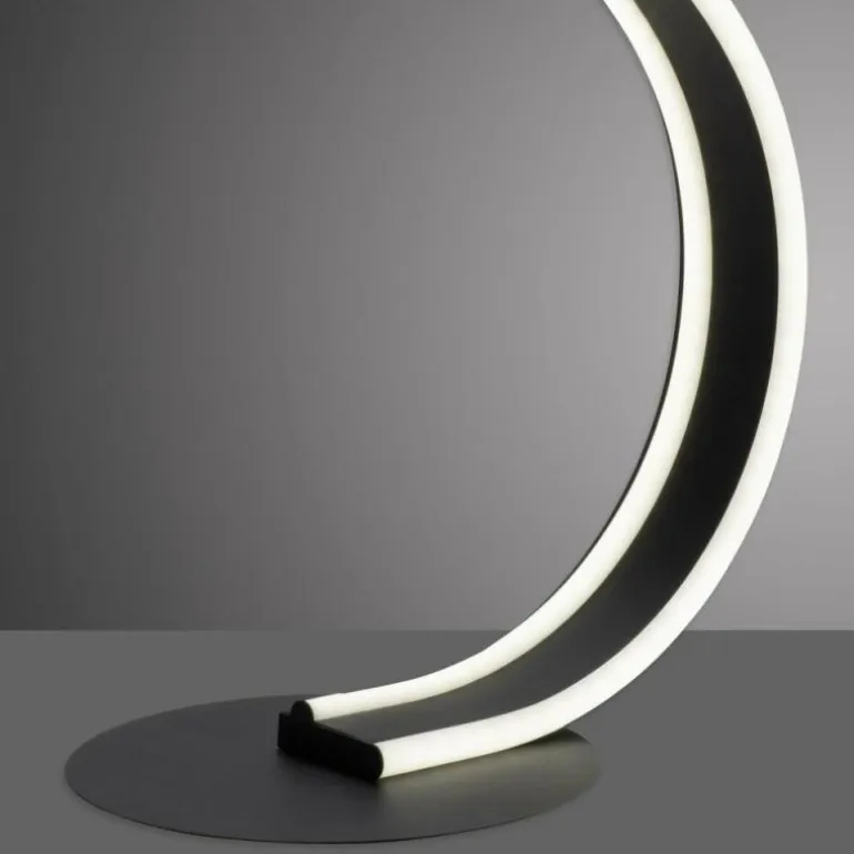 Lampe de table Leuchten-Direkt Q-VITO LED Anthracite, 1 lumière, Télécommandes