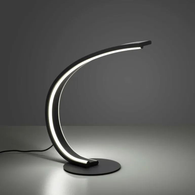 Lampe de table Leuchten-Direkt Q-VITO LED Anthracite, 1 lumière, Télécommandes
