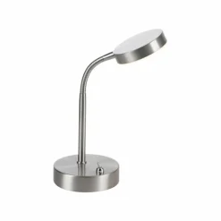 Luminaires Leuchten Direkt Éclairage Led|Lampe de table Leuchten-Direkt HENSKEN LED Acier brossé, 1 lumière