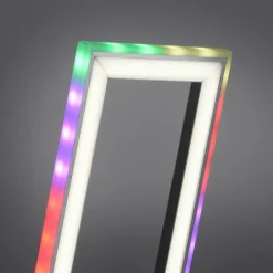 Luminaires Leuchten Direkt Lampes À Poser|Lampe de table Leuchten-Direkt FELIX60 LED Acier brossé, 2 lumières, Télécommandes, Changeur de couleurs