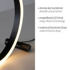 Luminaires Leuchten Direkt Éclairage Led|Lampe de table Leuchten-Direkt RITUS LED Anthracite, 1 lumière