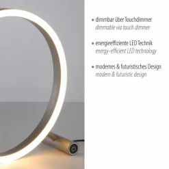 Luminaires Leuchten Direkt Éclairage Led|Lampe de table Leuchten-Direkt RITUS LED Aluminium, 1 lumière