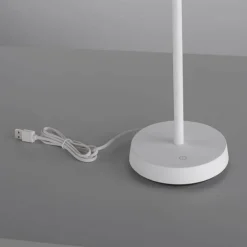 Lampe de table Leuchten-Direkt DORA LED Blanc, 1 lumière