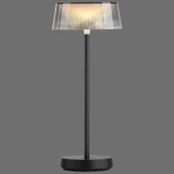 Lampe de table Leuchten-Direkt DORA LED Noir, 1 lumière