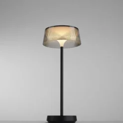 Lampe de table Leuchten-Direkt DORA LED Noir, 1 lumière