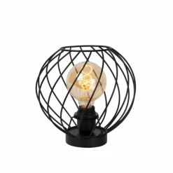 Luminaires Lucide Lampes À Poser|Lampe de table Lucide DANZA Noir, 1 lumière