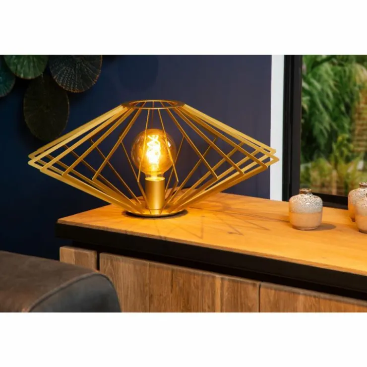 Luminaires Lucide Lampes À Poser|Lampe de table Lucide DIAMOND Laiton, 1 lumière