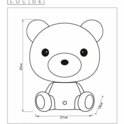 Luminaires Lucide Éclairage Led|Lampe de table Lucide DODO Bear LED Blanc, 1 lumière