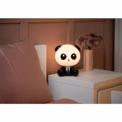 Luminaires Lucide Éclairage Led|Lampe de table Lucide DODO PANDA LED Noir, 1 lumière