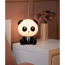 Luminaires Lucide Éclairage Led|Lampe de table Lucide DODO PANDA LED Noir, 1 lumière