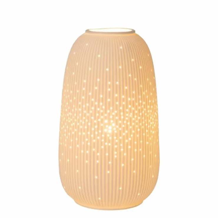 Luminaires Lucide Lampes À Poser|Lampe de table Lucide FLORES Blanc, 1 lumière