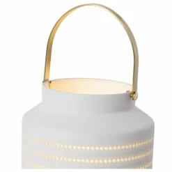 Luminaires Lucide Lampes À Poser|Lampe de table Lucide JAMILA Blanc, 1 lumière