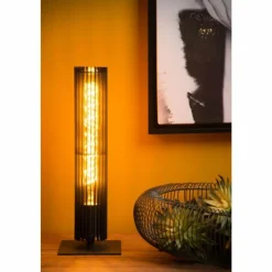 Luminaires Lucide Lampes À Poser|Lampe de table Lucide LIONEL Noir, 1 lumière