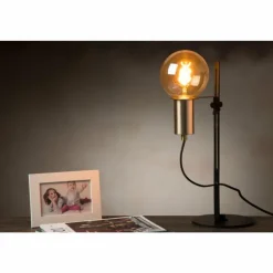 Luminaires Lucide Lampes À Poser|Lampe de table Lucide MALCOLM Noir, 1 lumière
