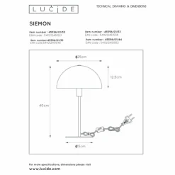 Luminaires Lucide Lampes À Poser|Lampe de table Lucide SIEMON Vert, 1 lumière