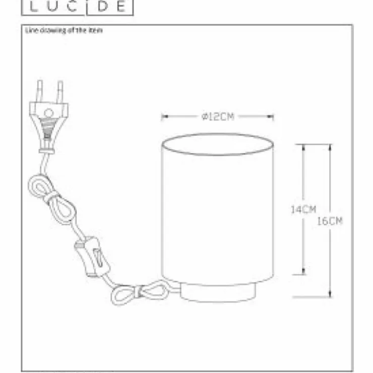 Luminaires Lucide Lampes À Poser|Lampe de table Lucide SUZY Noir, 1 lumière