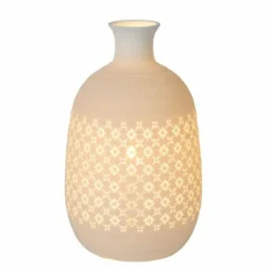 Luminaires Lucide Lampes À Poser|Lampe de table Lucide TIESSE Blanc, 1 lumière