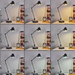 hofstein Lampes À Poser|Lampe de table Mildura LED Noir, Blanc, 1 lumière