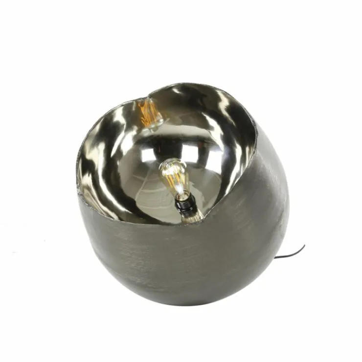 hofstein Lampes À Poser|Lampe de table Mirror Nickel mat, Noir, 1 lumière
