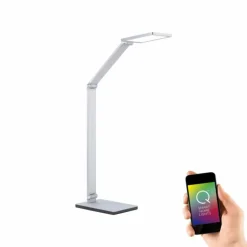 Lampe de table Paul Neuhaus Q-HANNES LED Argenté, 1 lumière, Télécommandes