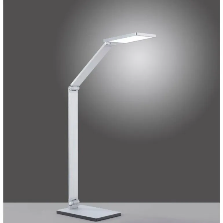 Lampe de table Paul Neuhaus Q-HANNES LED Argenté, 1 lumière, Télécommandes