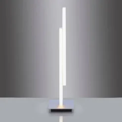 Lampe de table Paul Neuhaus Q-TOWER LED Aluminium, 2 lumières, Télécommandes