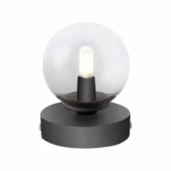 Luminaires Paul Neuhaus Éclairage Led|Lampe de table Paul Neuhaus WIDOW LED Nickel mat, Noir, 1 lumière