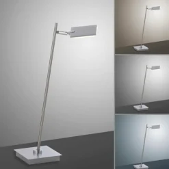 Luminaires Paul Neuhaus Éclairage Led|Lampe de table Paul Neuhaus PURE-MIRA LED Aluminium, 1 lumière, Télécommandes